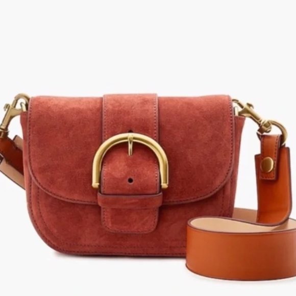 J. Crew Bags Jcrew Crossbody Buckle Bag In Italian Suede With